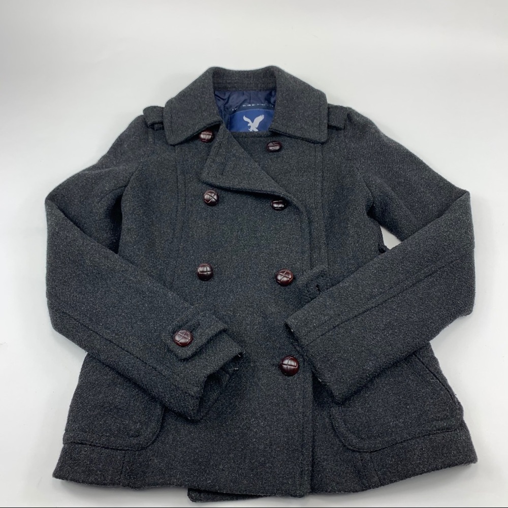American Eagle Peacoat Jacket Double Breasted - image 1